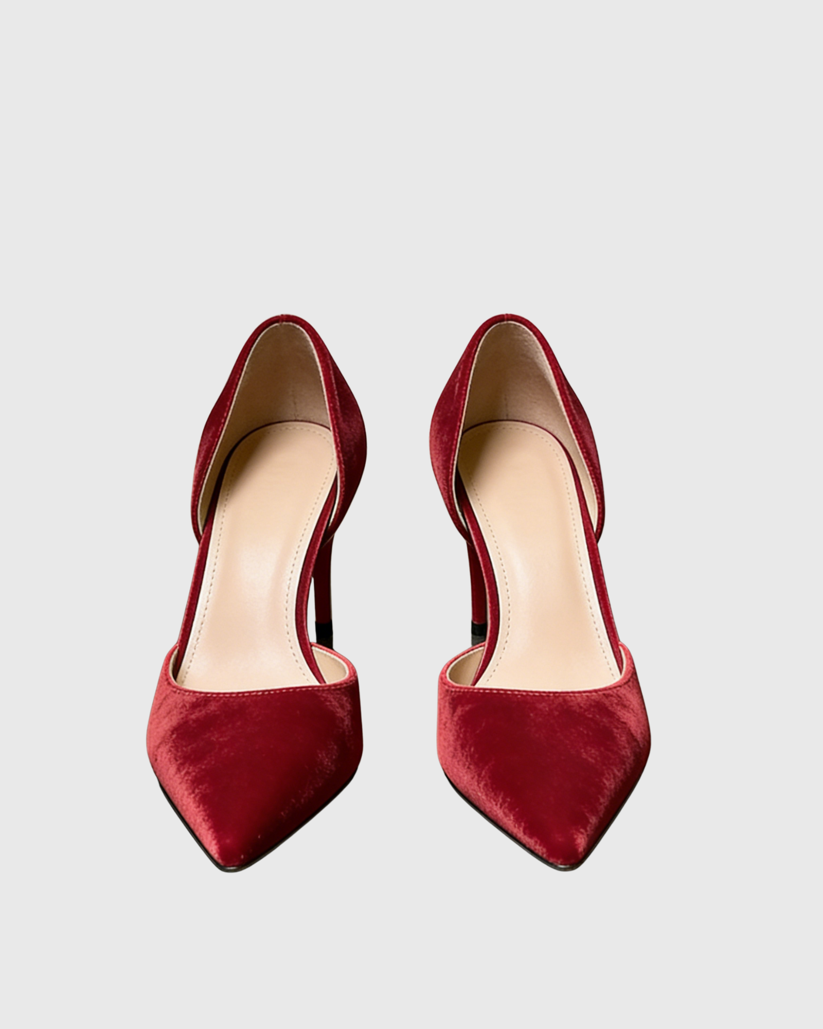 Kiara Red Velvet Pumps