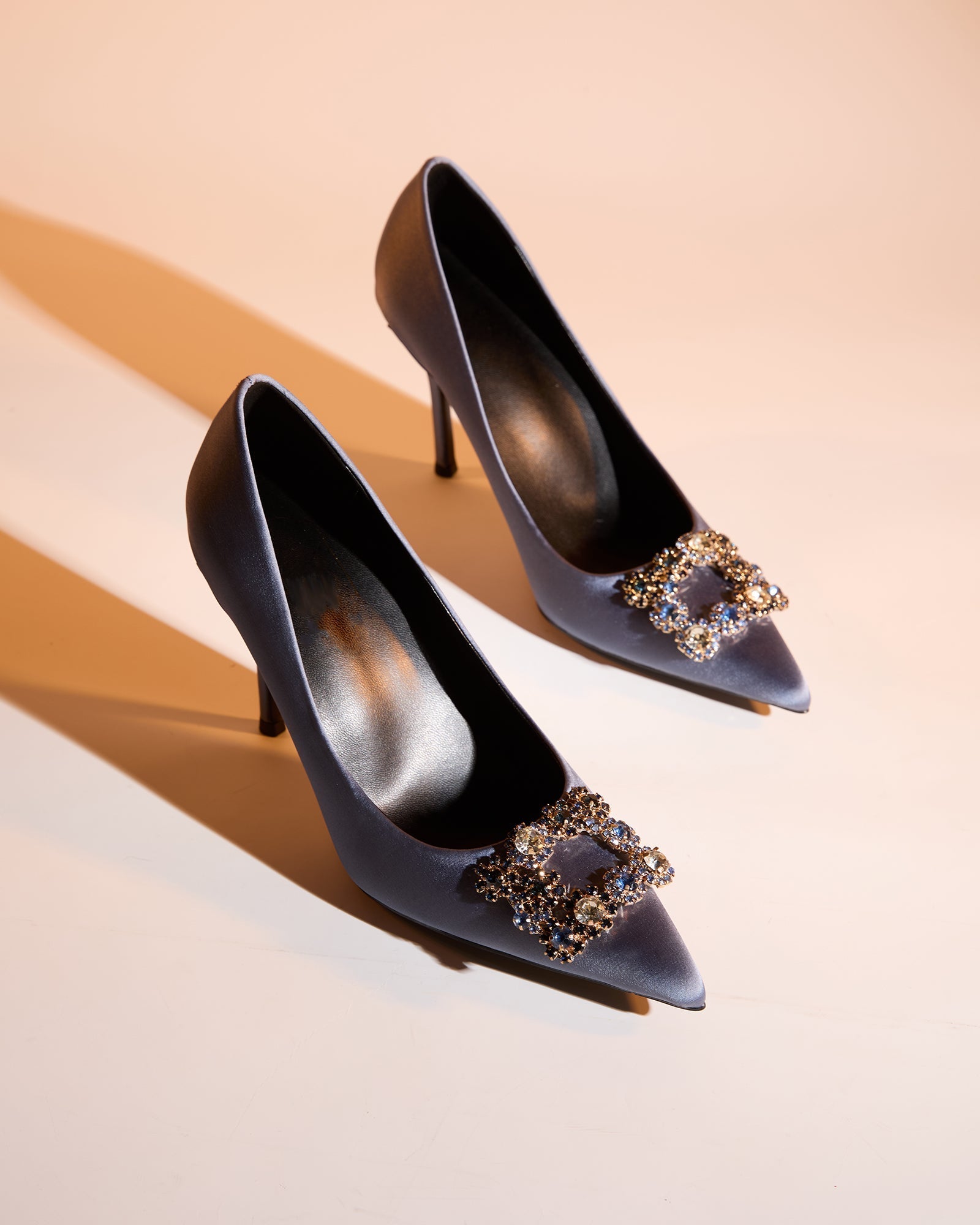 Sadah Rhinestone Buckle Pumps