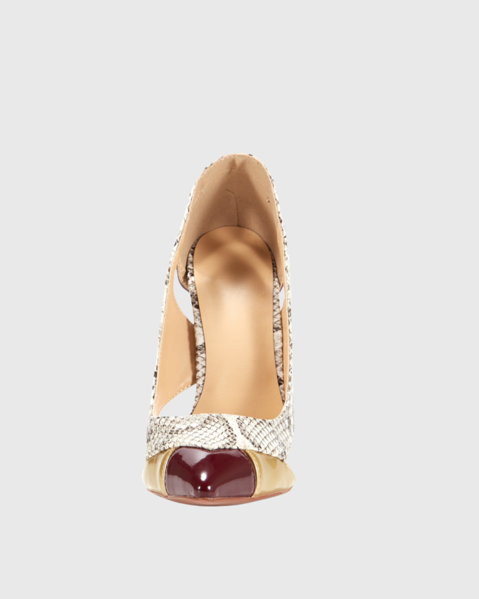 Saima Snake Print Cutout Pumps