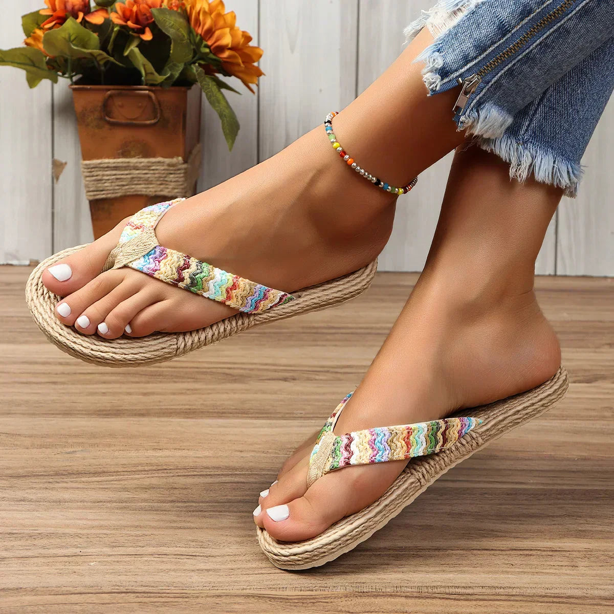 Marina - Braided Flip Flops