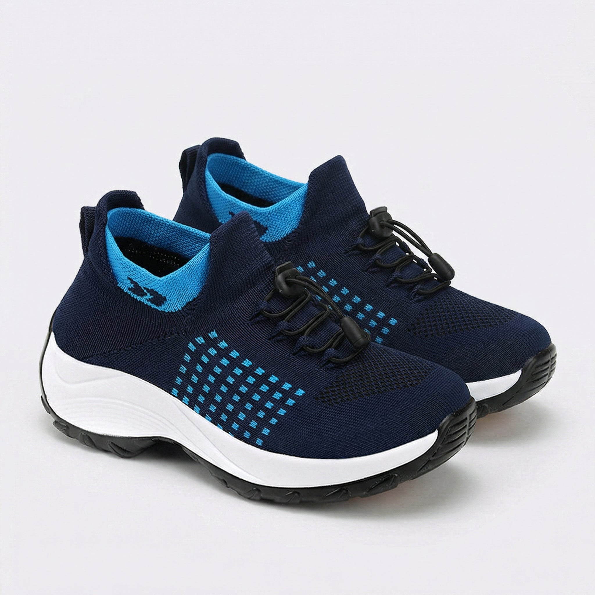 Ambulo Orthopedic Shoes Knit Fabric - Blue Navy