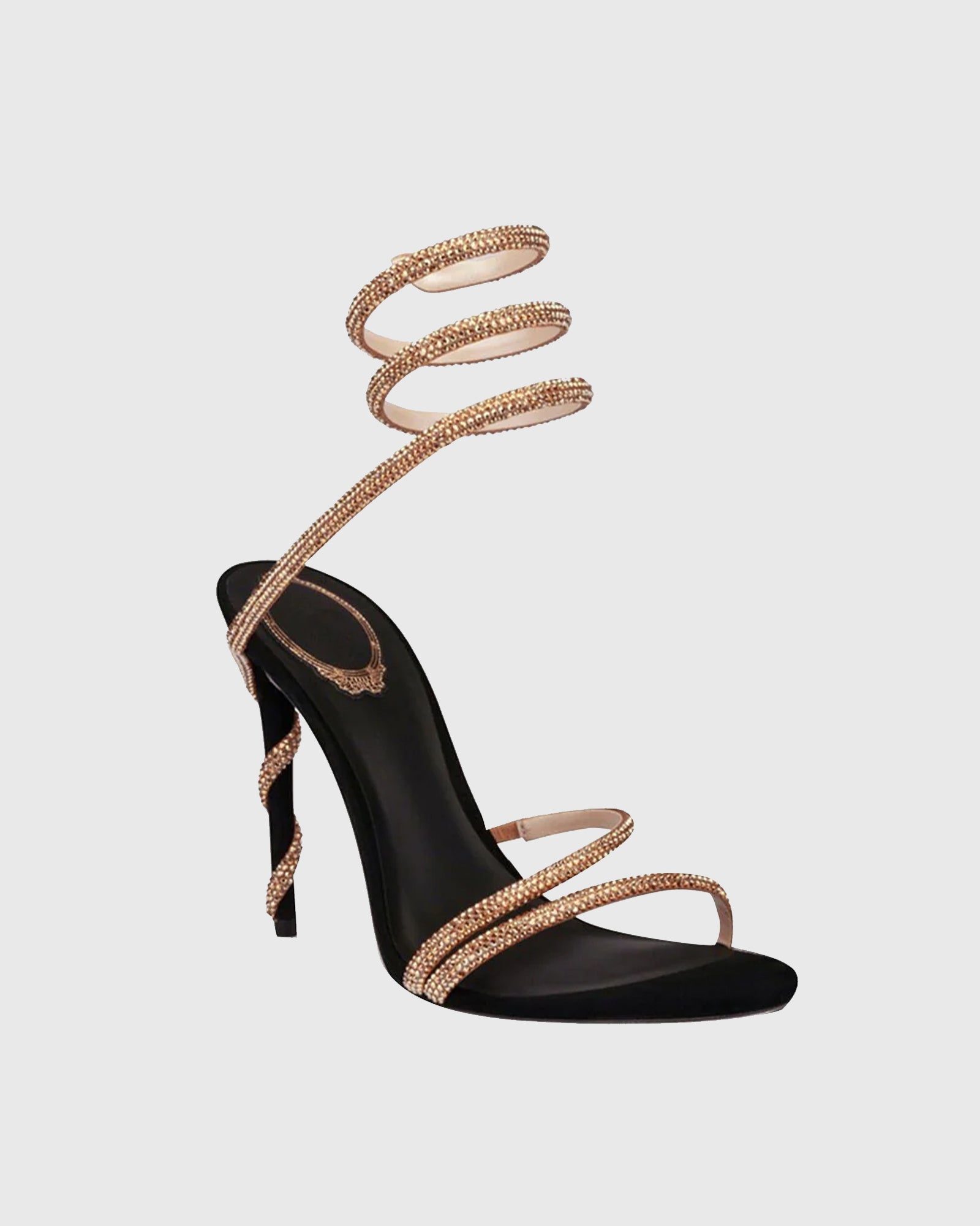 Elisa Rhinestone Embellished Snake Sandals