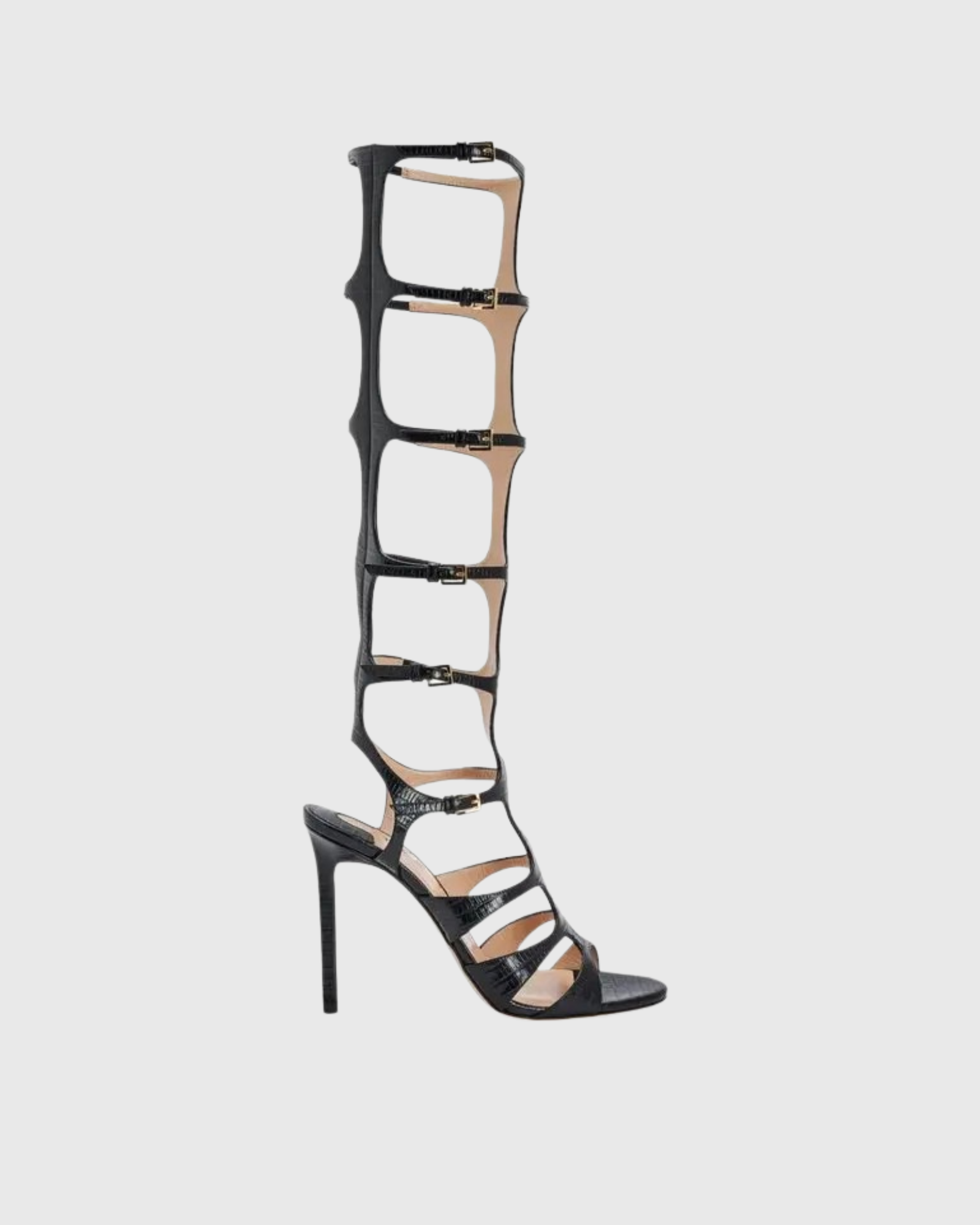 Maggia Gladiator Strappy Sandals In Black