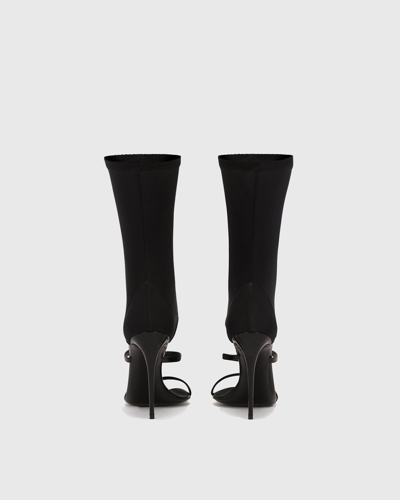 Norma Wrap Ankle Sandals In Black