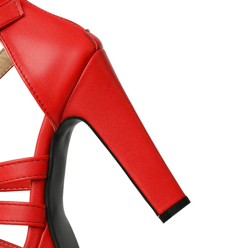 Lacey Strapped Platform Heels