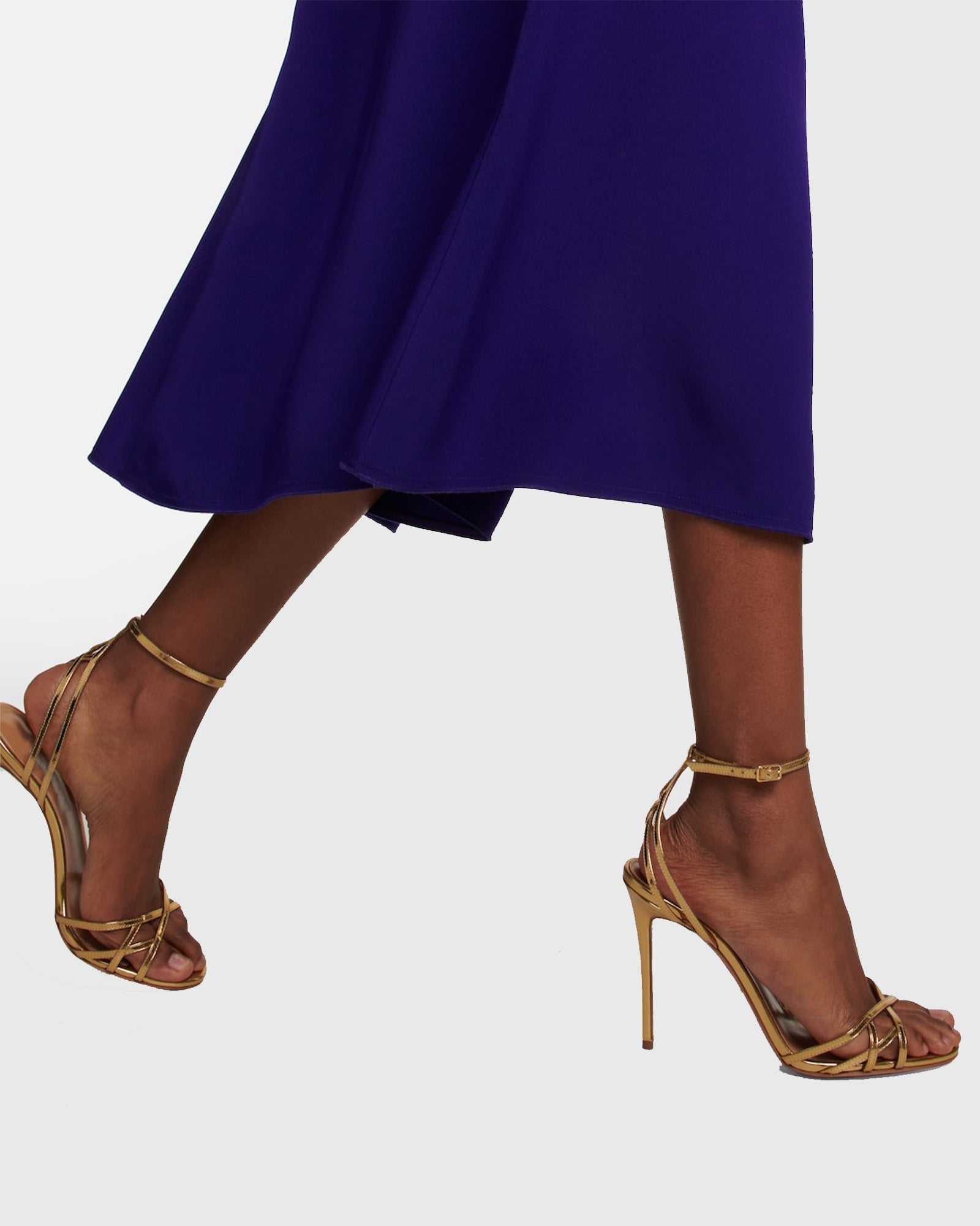 Tamara Metallic Chiasma Strap Sandals