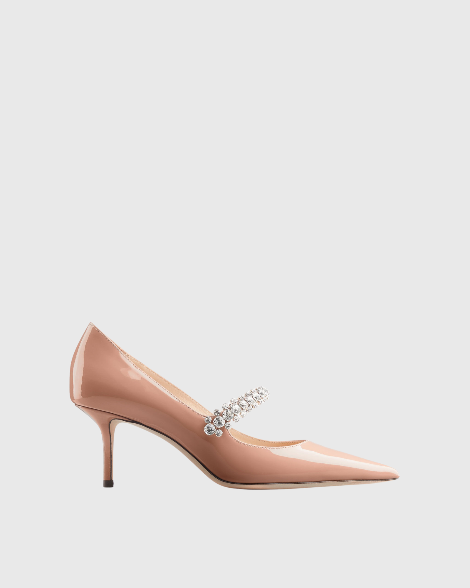 Terza Rhinestone Strap Pumps In Pink