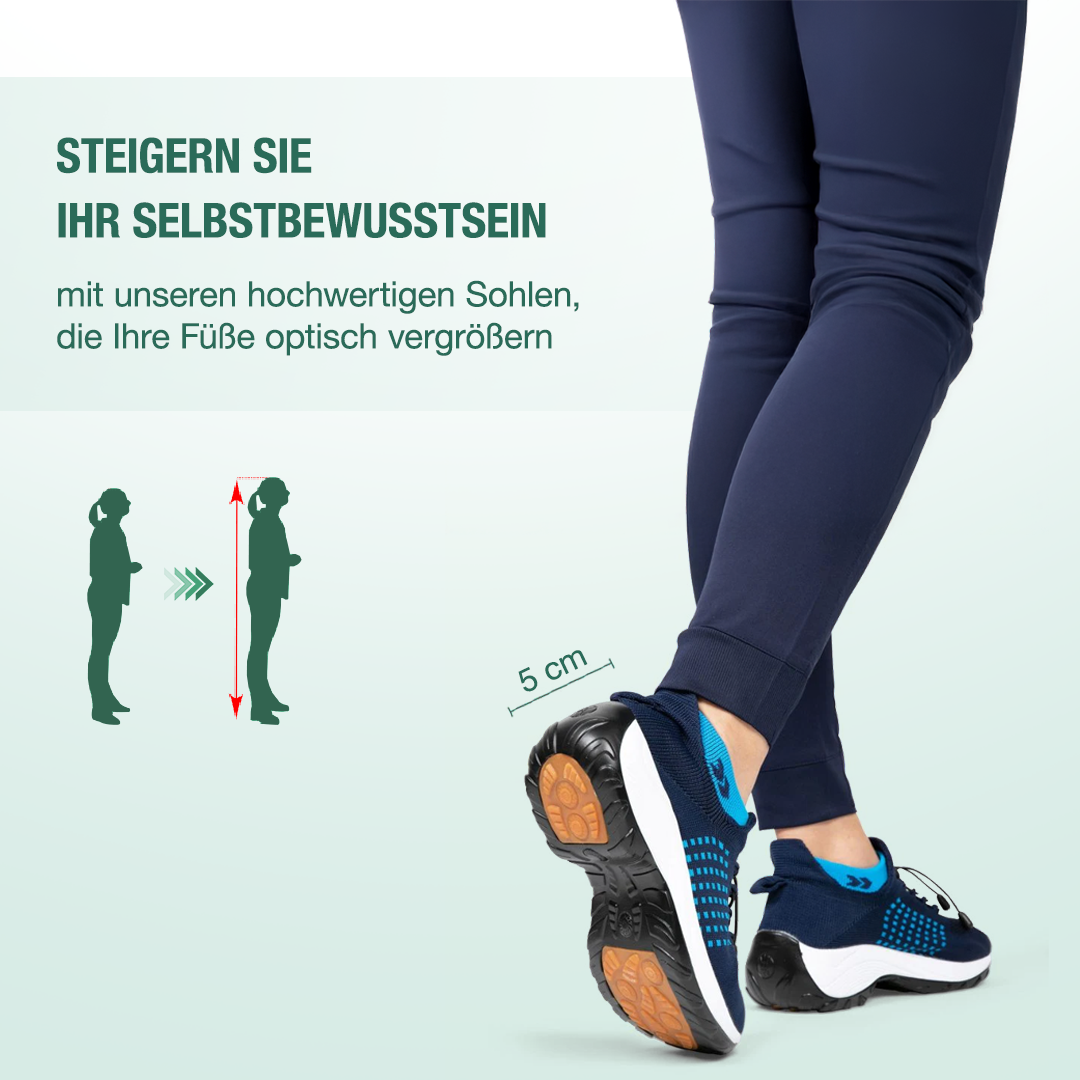 Ambulo Orthopedic Shoes Knit Fabric - Blue Navy