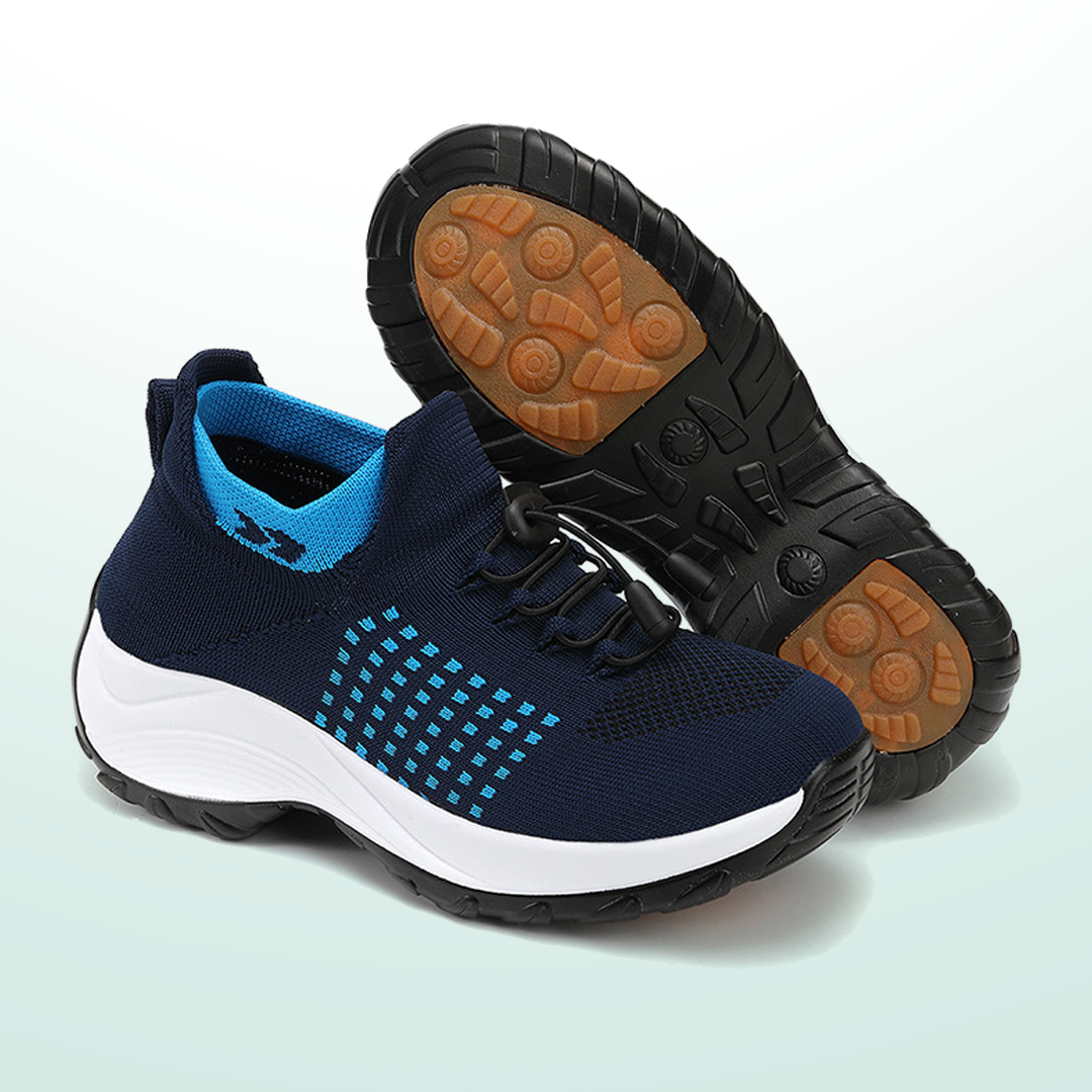 Ambulo Orthopedic Shoes Knit Fabric - Blue Navy